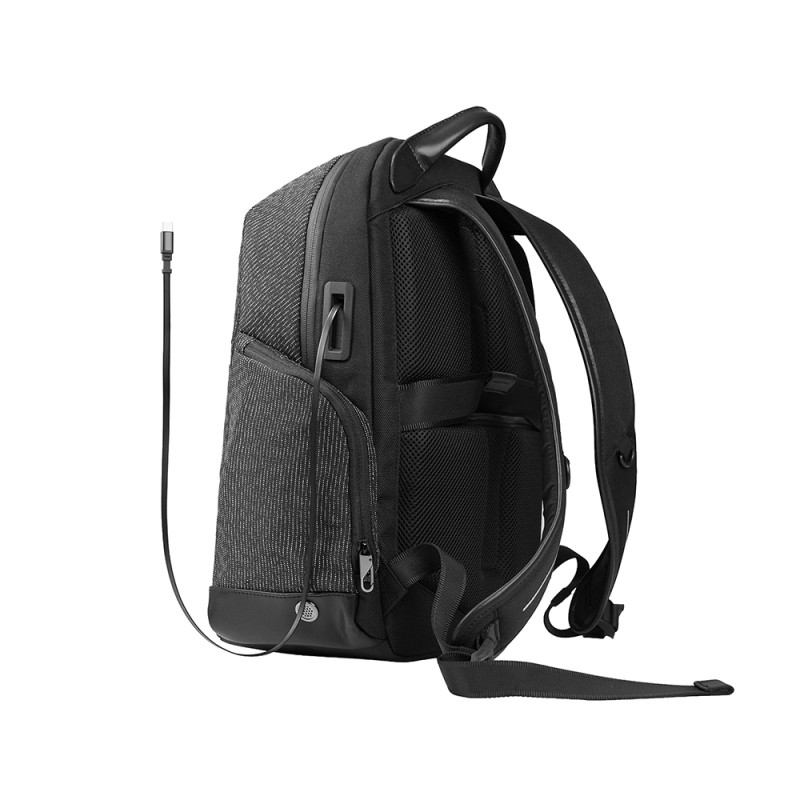 Wiwu Anti-Theft Fingerprint Lockable Back Padded Multifunctional Travel Backpack - 4