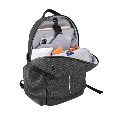 Wiwu Anti-Theft Fingerprint Lockable Back Padded Multifunctional Travel Backpack - 7