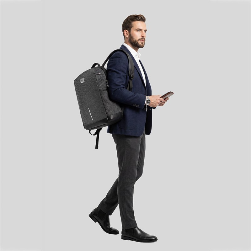 Wiwu Anti-Theft Fingerprint Lockable Back Padded Multifunctional Travel Backpack - 9