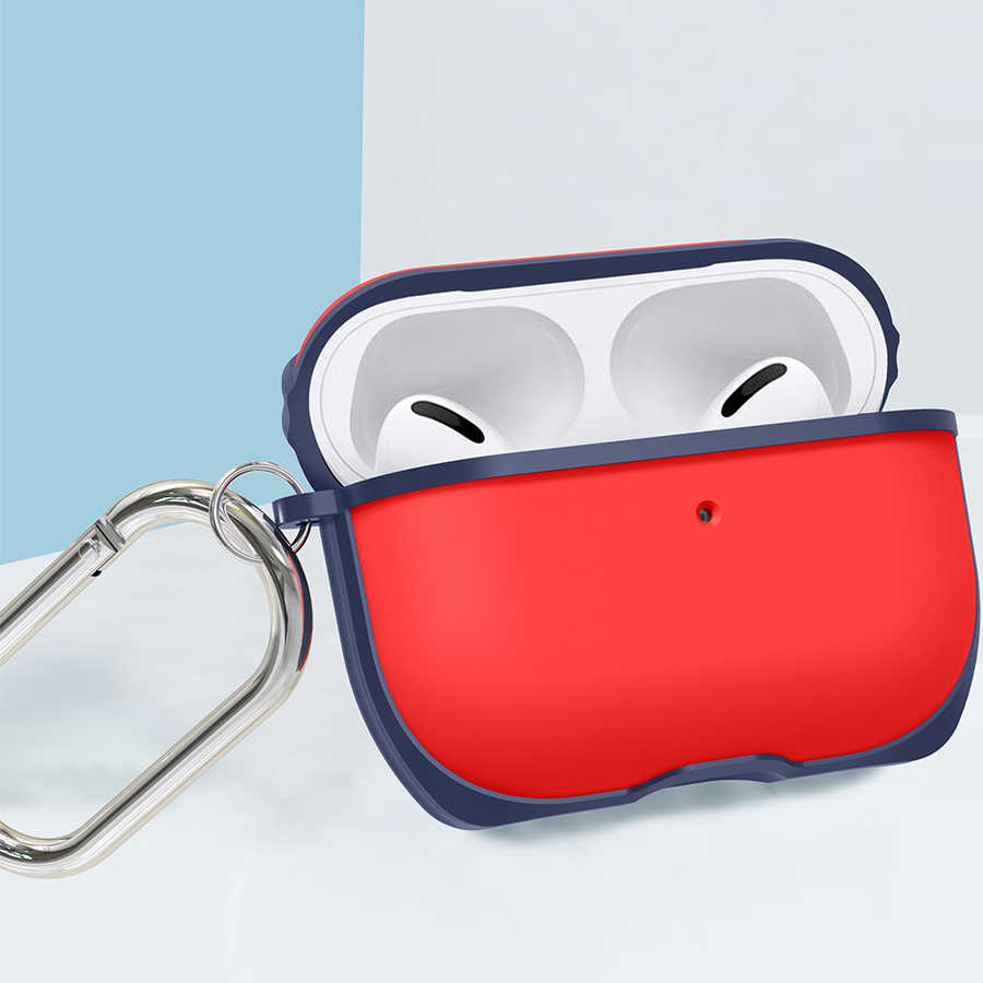 ​Wiwu APC002 Airpods Pro Kılıf - Mavi-Kırmızı