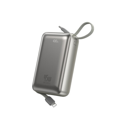 Wiwu AS-182 Galaxy Pro Max Serisi Type-C Lightning Çıkışlı Taşınabilir Powerbank PD 45W 20000mAh - Wiwu