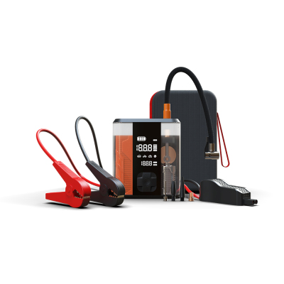 Wiwu CG201 4-in-1 Digital LED Display Car Battery Emergency Jump Starter Powerbank 40W 8800mAh - Wiwu