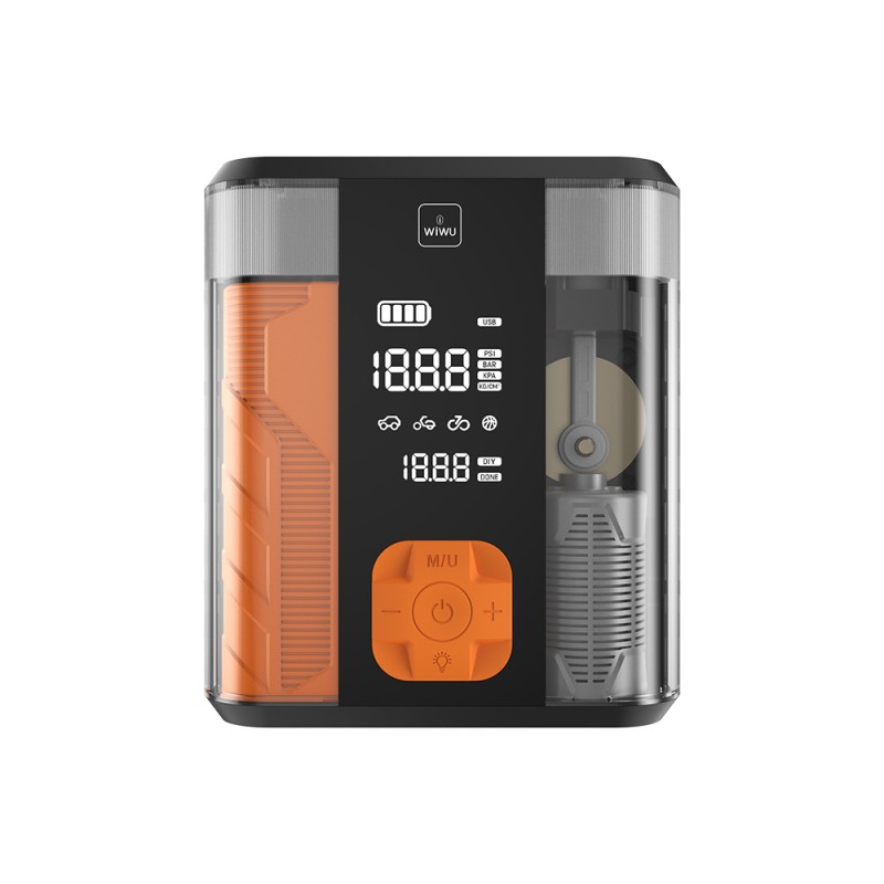 Wiwu CG201 4in1 Dijital LED Göstergeli Araç Akü Acil Durum Takviye Güç Kaynağı Powerbank 40W 8800mAh - 3