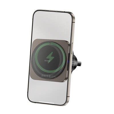 Wiwu CH-318 Magneto Serisi M-safe Şarj Özellikli Havalandırma Tasarım Araç Telefon Tutucu - 4