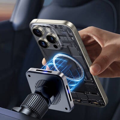 Wiwu CH-318 Magneto Serisi M-safe Şarj Özellikli Havalandırma Tasarım Araç Telefon Tutucu - 11