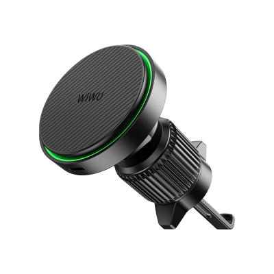 Wiwu CH-325 M-safe Charging Feature Aramid Fiber Qi2 Technology Ventilation Design Car Phone Holder 15W - Wiwu