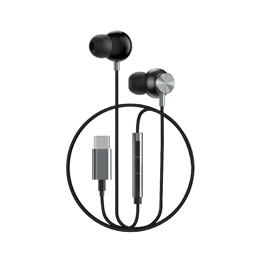 Wiwu EB315 Hi-Fi Ses Kaliteli Type-C Kulakiçi Kulaklık - Gri