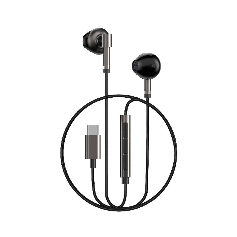 Wiwu EB316 Hi-Fi Ses Kaliteli Type-C Kulakiçi Kulaklık - Siyah