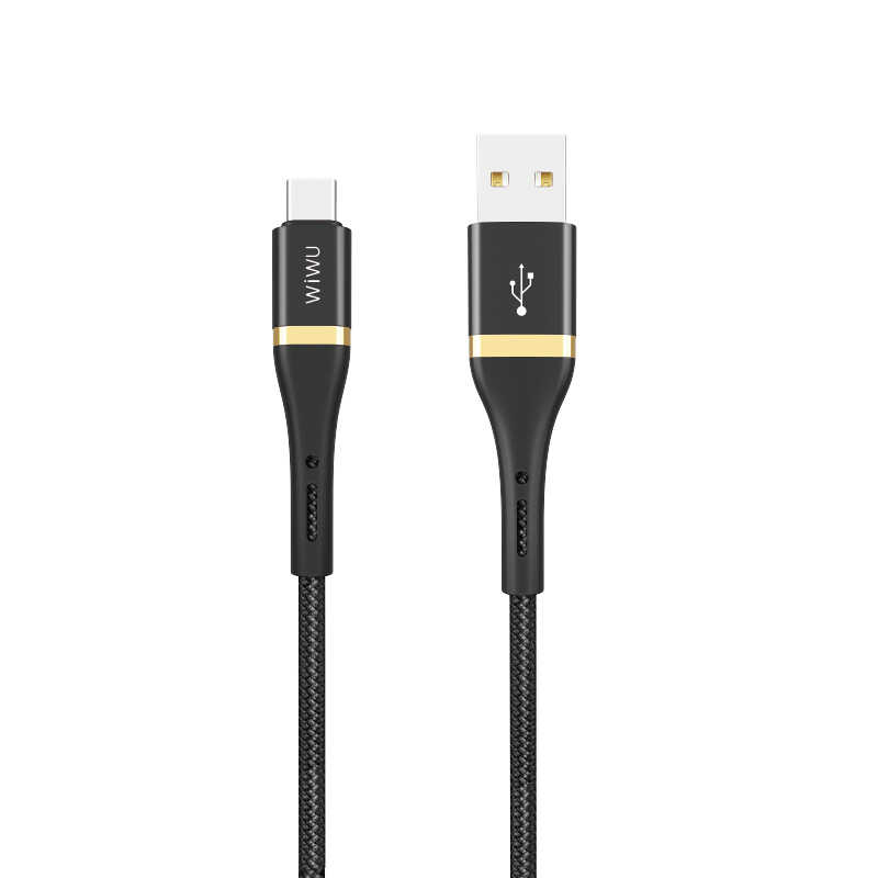 Wiwu Elite ED-101 Type-C Usb Kablo 1.2M - Siyah