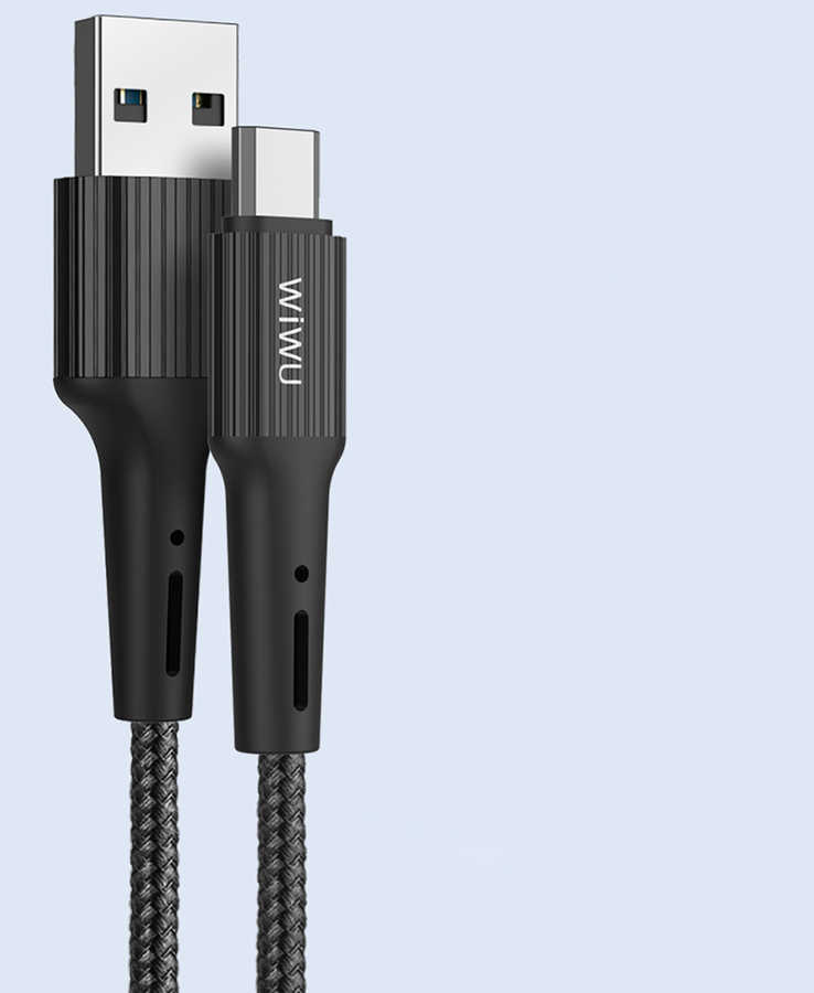 Wiwu G10 Gear Charging Micro Kablo - Siyah