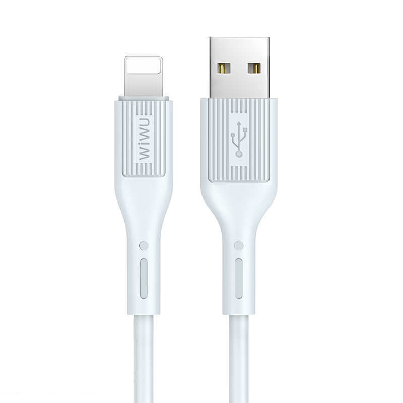 Wiwu G60 Vivid Lightning Usb Kablo - Beyaz