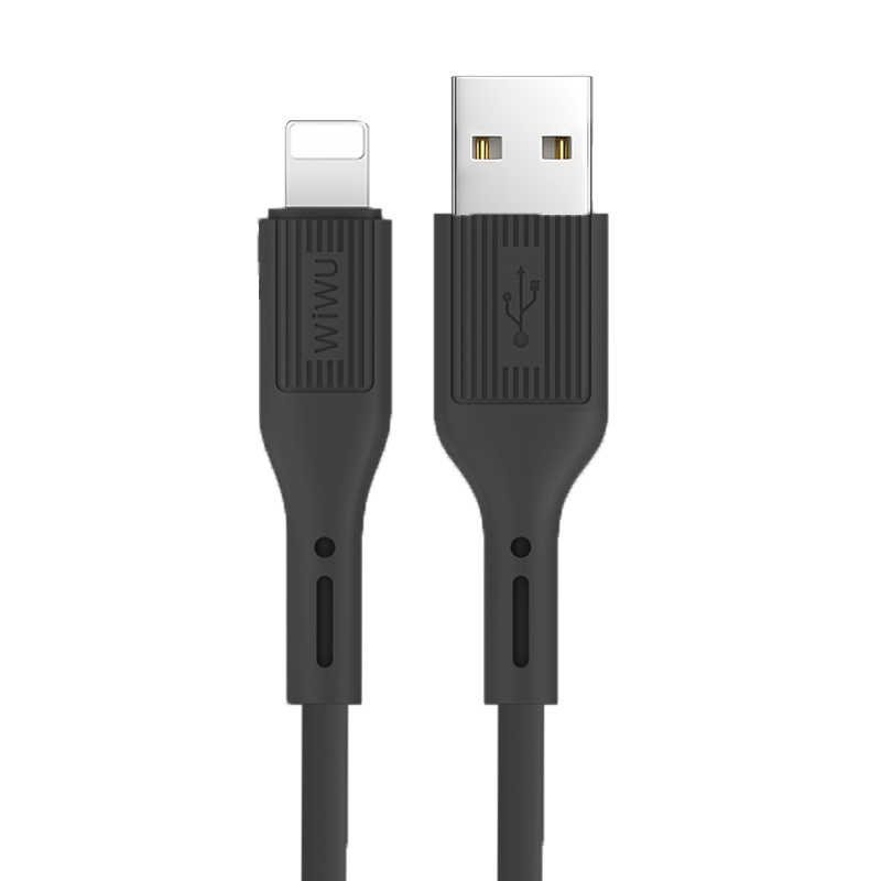 Wiwu G60 Vivid Lightning Usb Kablo - Siyah