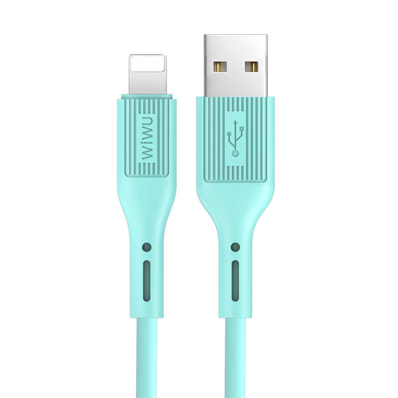 Wiwu G60 Vivid Lightning Usb Kablo - Mavi