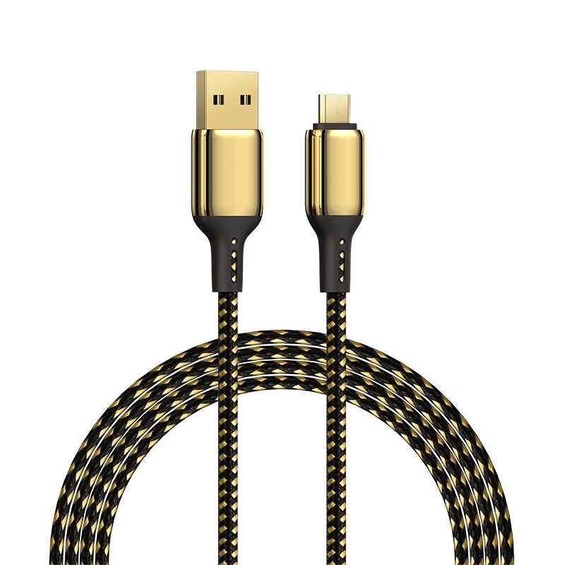 Wiwu Golden Series GD-102 Micro Data Kablo 1.2M - Gold