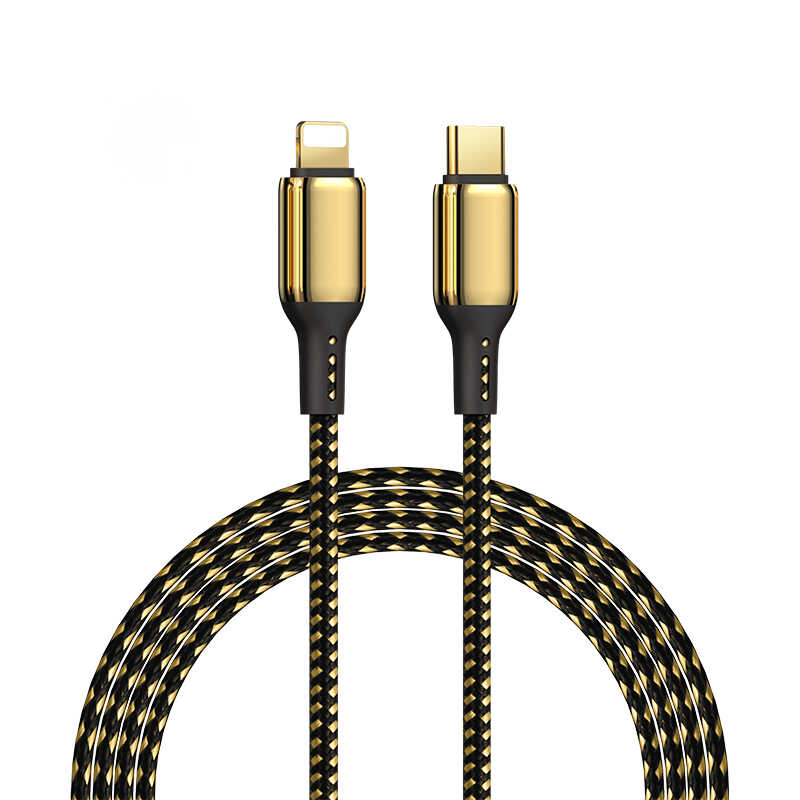 Wiwu Golden Series GD-103 Lightning To PD Data Kablo 5M - Gold