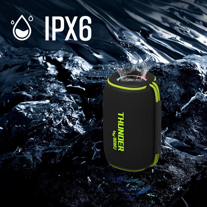 Wiwu H5 Waterproof RGB Light TWS Bluetooth Speaker v5.3 15W - 9