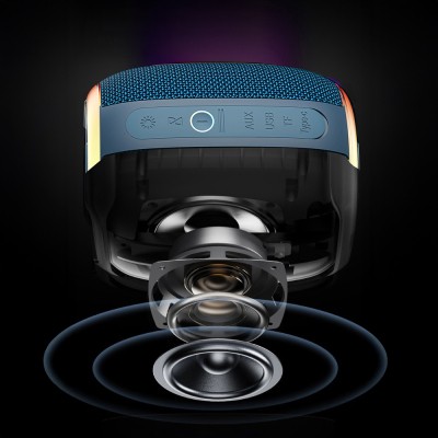 Wiwu H9 RGB Işıklı Askılı TWS Bluetooth Speaker Hoparlör v5.3 10W - 16