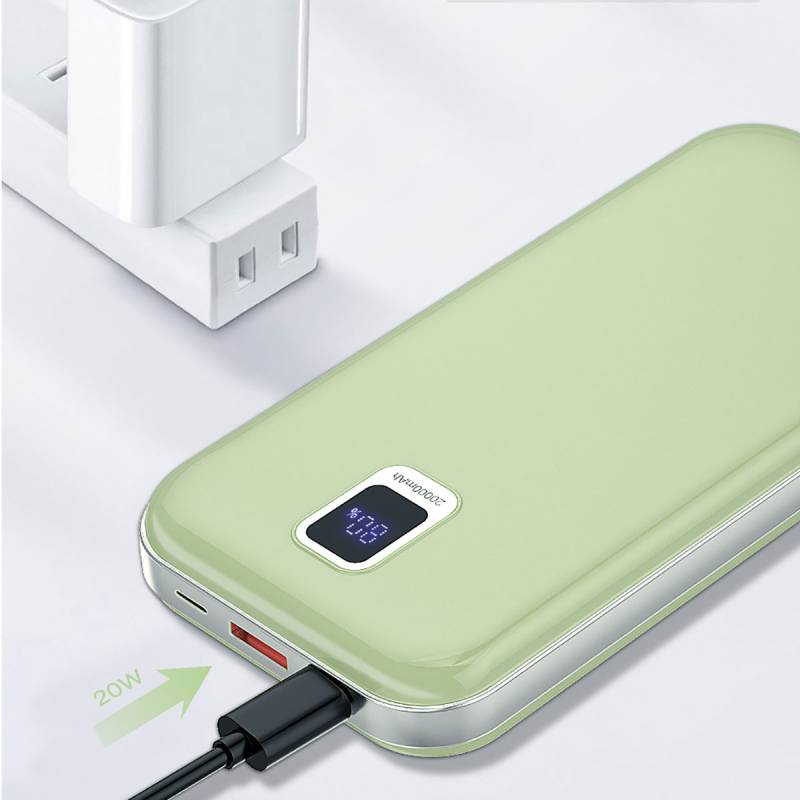 Wiwu JC-16 LED Display Li-Polymer Overcurrent Protection Portable Powerbank PD 20W 10000mAh - 8