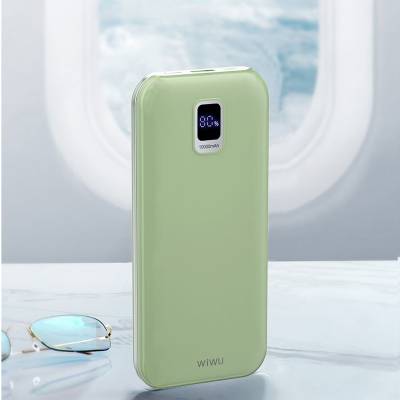 Wiwu JC-16 LED Display Li-Polymer Overcurrent Protection Portable Powerbank PD 20W 10000mAh - 11