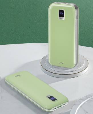 Wiwu JC-16 LED Ekranlı Li-Polimer Aşırı Akım Korumalı Taşınabilir Powerbank PD 20W 10000mAh - 5