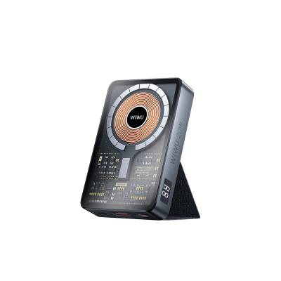 Wiwu JC-21 Quick Charge Featured Charge Indicator and with Stand Magsafe Wireless Powerbank 22.5W 10000mAh - Wiwu