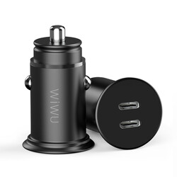 Wiwu King Kong PC400 Dual Type-C PD 40W Car Charger - Wiwu