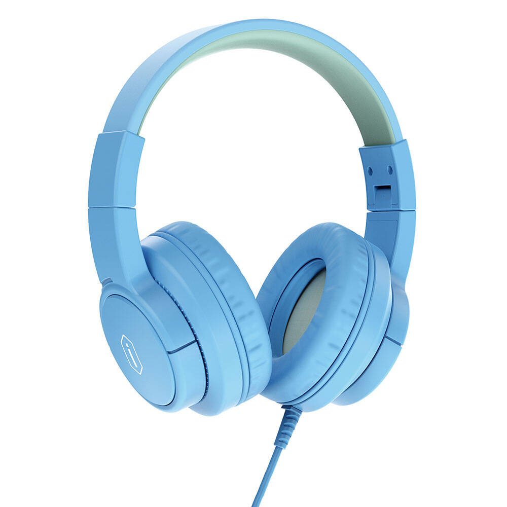 Wiwu KTD-01 Hi-Fi Ses Kaliteli Kablolu Katlanabilir 3.5mm Kulak Üstü Kulaklık - Mavi