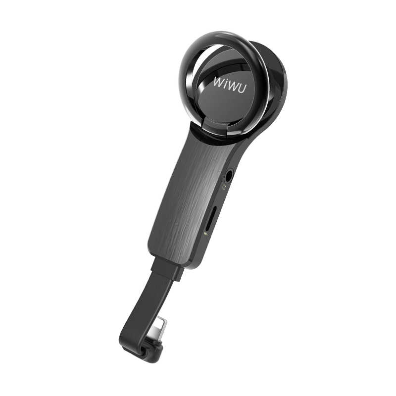 Wiwu LT05 Lightning Ses Adaptörü - Siyah