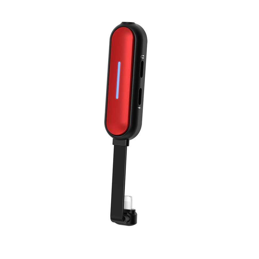 Wiwu LT06 Lightning Ses Adaptörü - Kırmızı