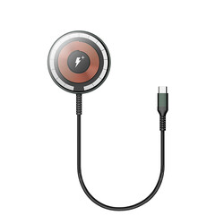 Wiwu M14 Intelligent Wireless Magnetic Charger Ultra Thin Transparent 15W Android iOS Supported - Wiwu