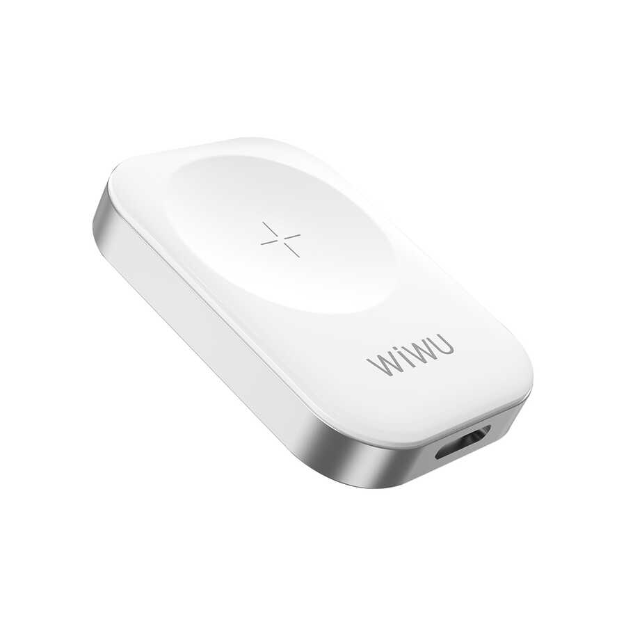Wiwu M16 Akıllı Saat Mini Wireless Magnetik Şarj Aleti 2.5W - Beyaz