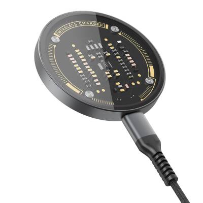 Wiwu M17 Magnetik Intelligent Transparan Wireless Şarj Ultra İnce Şeffaf 15W Android iOS Destekli - 5
