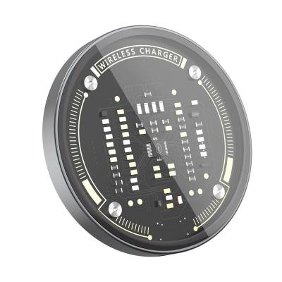 Wiwu M17 Magnetik Intelligent Transparan Wireless Şarj Ultra İnce Şeffaf 15W Android iOS Destekli - 6