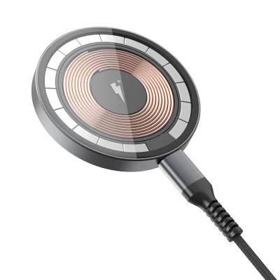 Wiwu M17 Magnetik Intelligent Transparan Wireless Şarj Ultra İnce Şeffaf 15W Android iOS Destekli - 7