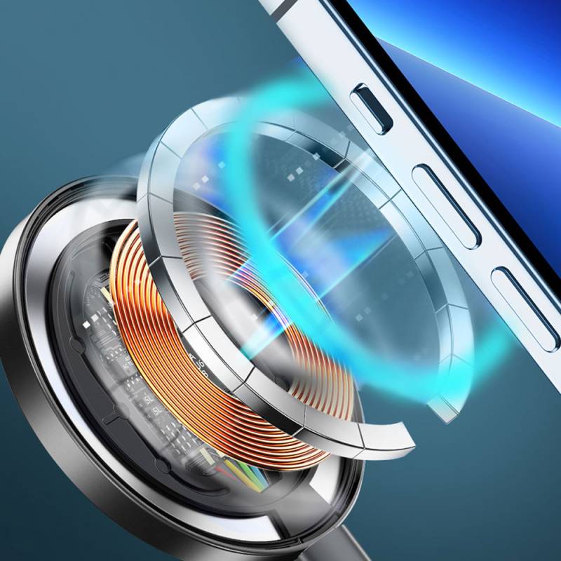Wiwu M17 Magnetik Intelligent Transparan Wireless Şarj Ultra İnce Şeffaf 15W Android iOS Destekli - 15