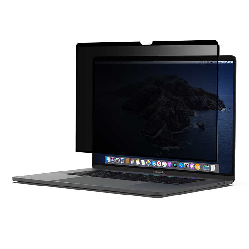 Apple Macbook 16' Touch Bar Wiwu Mıknatıslı Privacy Ekran Koruyucu - Siyah