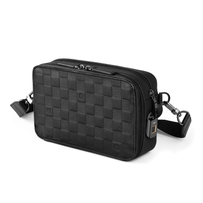 Wiwu Master Genuine Leather Series Fingerprint Lock Multifunctional Leather Crossbody Bag - Wiwu