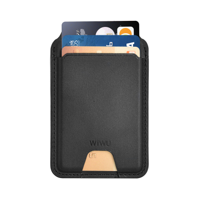 Wiwu MW-005 Magnetic Stand Card Holder Qi Wireless Charging Compatible FindMy Mag Wallet - Wiwu