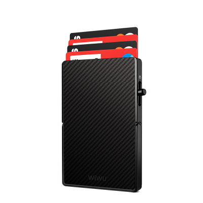 Wiwu MW-007 Warriors Pop-Up Button Design Magnetic Aramid Fiber Metal Stand Card Holder - Wiwu