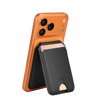 Wiwu MW-007P Magnetic Stand Card Holder Wireless Charging Compatible FindMy and Find Hub Enabled Mag Wallet - Wiwu