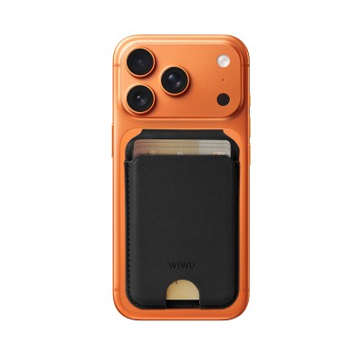 Wiwu MW-007P Magnetic Stand Card Holder Wireless Charging Compatible FindMy and Find Hub Enabled Mag Wallet - 4