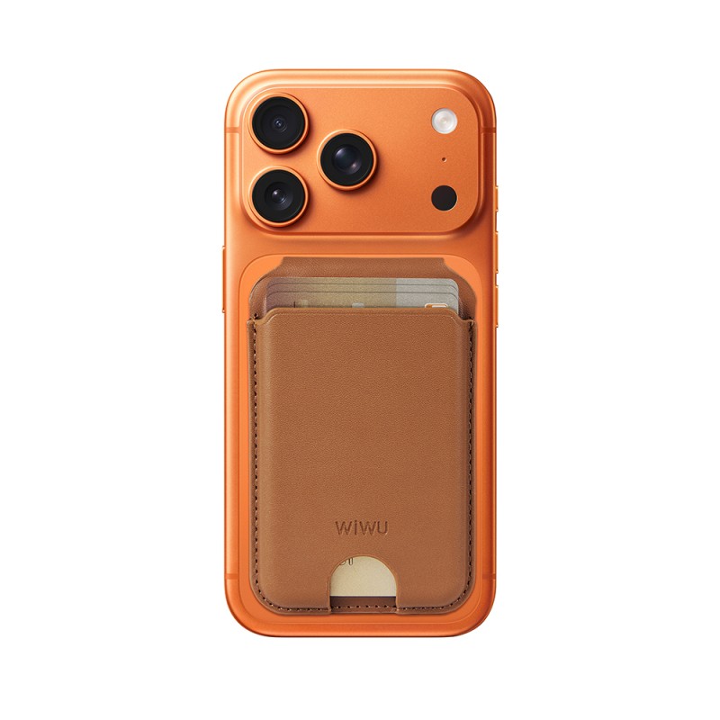 Wiwu MW-007P Magnetic Stand Card Holder Wireless Charging Compatible FindMy and Find Hub Enabled Mag Wallet - 5