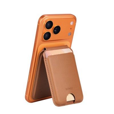 Wiwu MW-007P Magnetic Stand Card Holder Wireless Charging Compatible FindMy and Find Hub Enabled Mag Wallet - 3