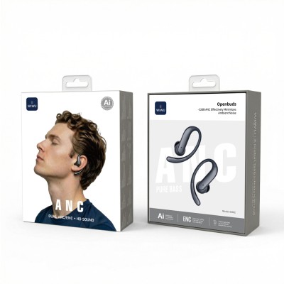 Wiwu O502 Openbuds Serisi Ai Çeviri Özellikli ANC+ENC Teknolojili Bluetooth Kulak İçi Kulaklık v6.0 - 10