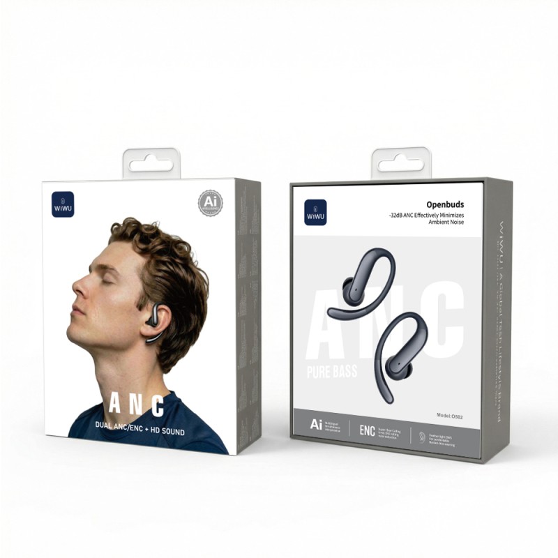 Wiwu O502 Openbuds Serisi Ai Çeviri Özellikli ANC+ENC Teknolojili Bluetooth Kulak İçi Kulaklık v6.0 - 10