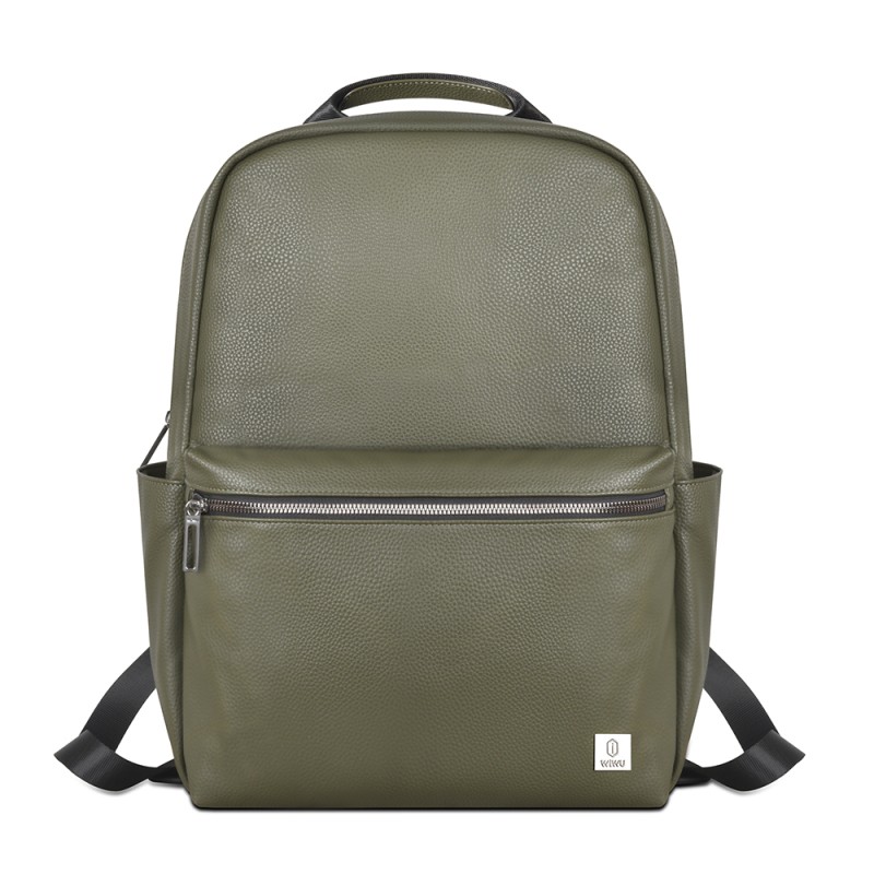 Wiwu Osun Series Metal Logo PU Leather Laptop Backpack - 8
