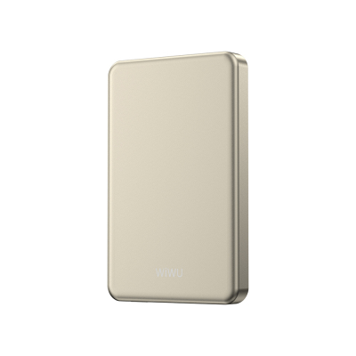 Wiwu P15 Ultra Slim PD 20W Wireless Powerbank with LED Indicator 5000mAh 15W - Wiwu