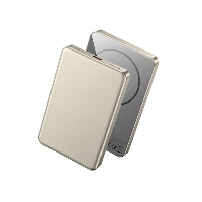 Wiwu P15 Ultra Slim PD 20W Wireless Powerbank with LED Indicator 5000mAh 15W - 3
