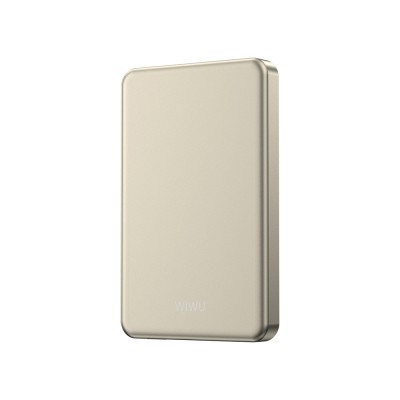 Wiwu P15 Ultra Slim PD 20W Wireless Powerbank with LED Indicator 5000mAh 15W - 1