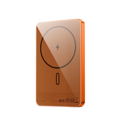 Wiwu P15 Ultra Slim PD 20W Wireless Powerbank with LED Indicator 5000mAh 15W - 12
